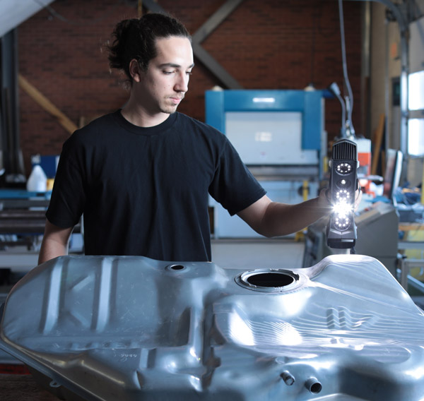 Processo di scansione 3D per una produzione senza compromessi