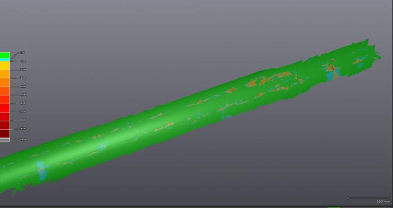 3Dスキャナーを活用した石油・ガス産業向けNDTパイプライン検査その１