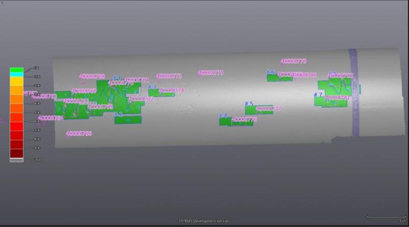 NDT를 위한 PIPECHECK 부식 소프트웨어 모듈