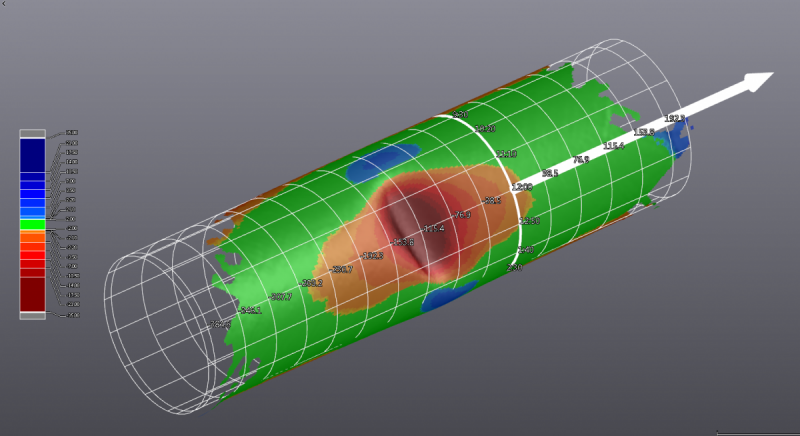 Pipecheck 기계적 손상 소프트웨어 모듈