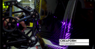 MetraSCAN 3D with Creaform and creaform3d.com text