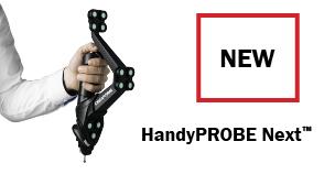 Creaform ha presentato HandyPROBE Next, un nuovo sistema CMM portatile totalmente riprogettato che risolve completamente i problemi del controllo qualità dei moderni ambienti produttivi